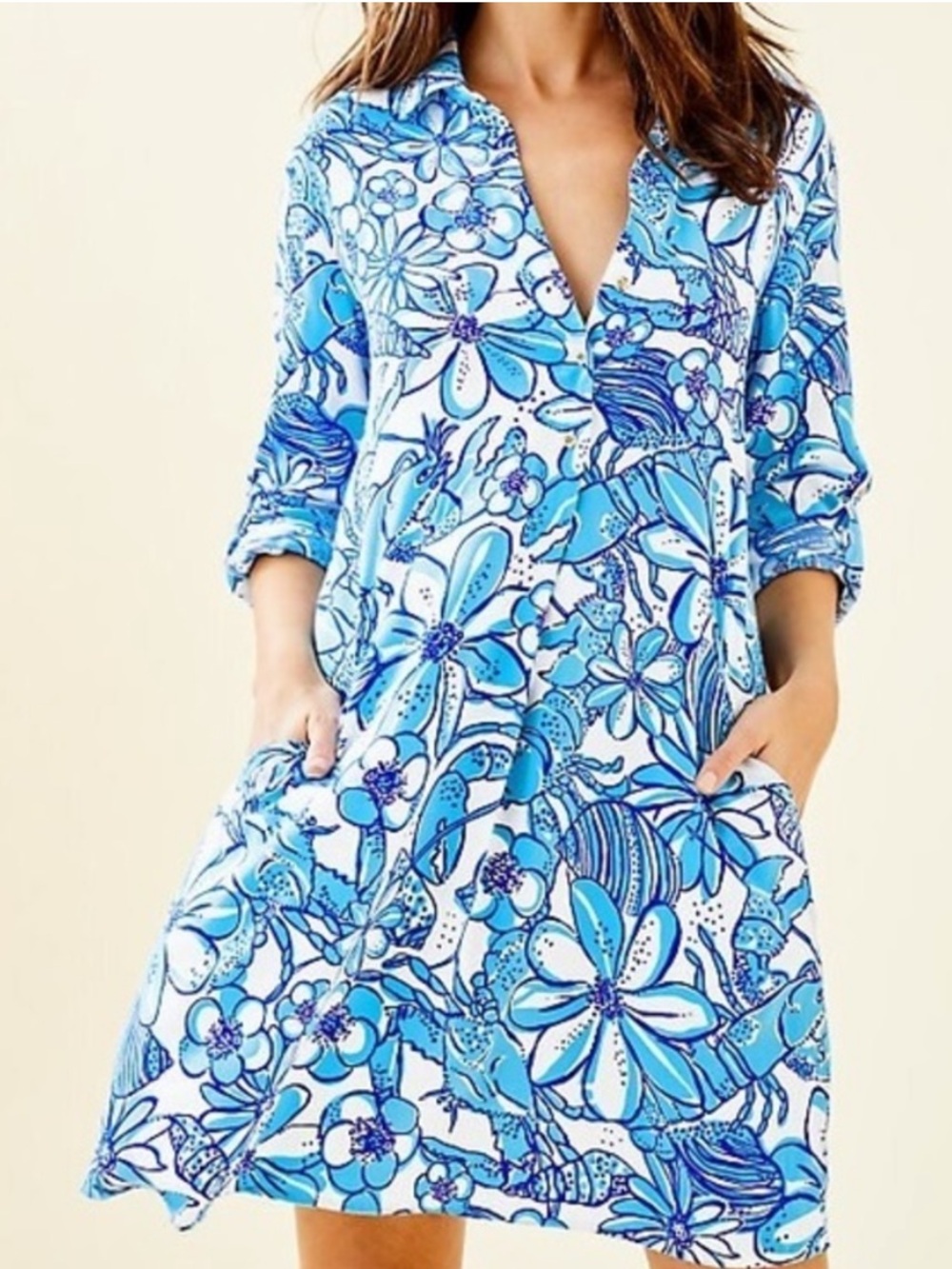 Lilly Pulitzer Lillith Dress Coronado Crab